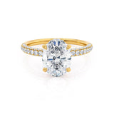 Oval Pave Lab Grown Diamond Engagement Ring