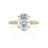 Oval Pave Lab Grown Diamond Engagement Ring