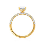 Oval Pave Lab Grown Diamond Engagement Ring