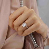 Oval Pave Lab Grown Diamond Engagement Ring