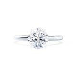 Round Solitaire Lab Grown Diamond Engagement Ring
