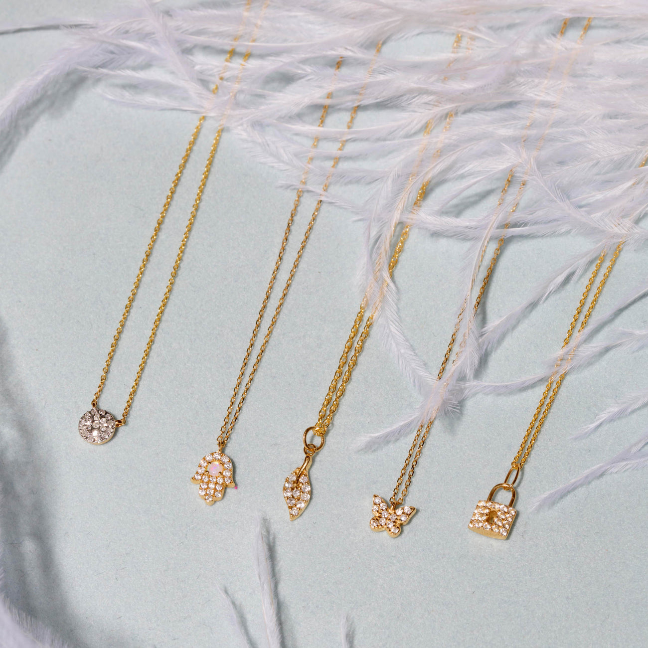 Butterfly Necklace 0.15 TCW Round Shape Moissanite 6