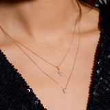 Butterfly Necklace 0.15 TCW Round Shape Moissanite 3