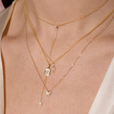 Butterfly Necklace 0.15 TCW Round Shape Moissanite 1