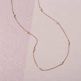 Dainty 0.15 CT Round Shape Moissanite Necklace 1