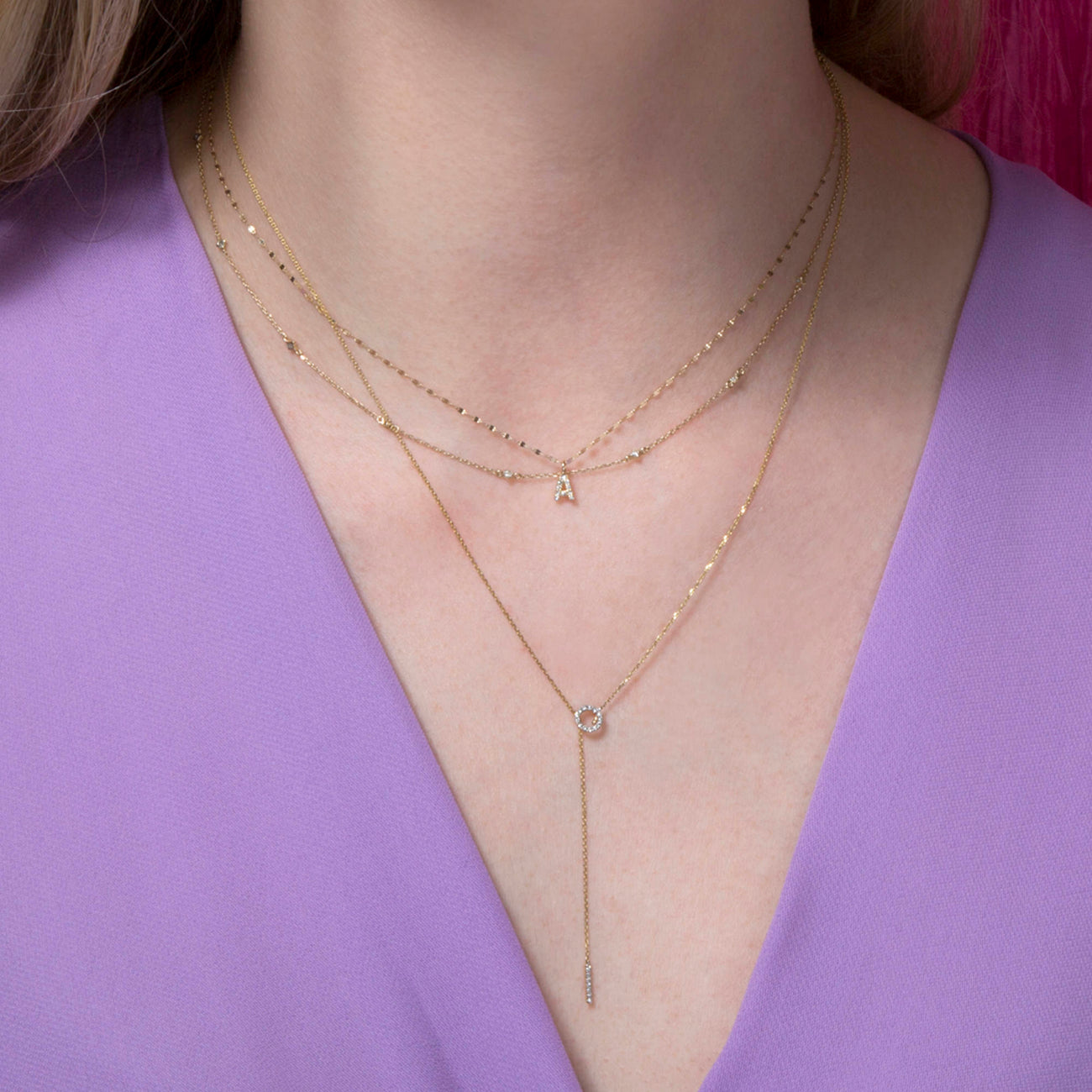 Dainty 0.15 CT Round Shape Moissanite Necklace 2