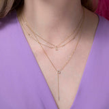 Dainty 0.15 CT Round Shape Moissanite Necklace 2