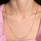 Dainty 0.15 CT Round Shape Moissanite Necklace 7