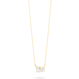 4.0 CT Oval & Emerald Shape Moissanite Two Stone Necklace 4