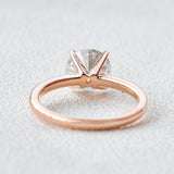 Round Hidden Halo Lab Grown Diamond Engagement Ring