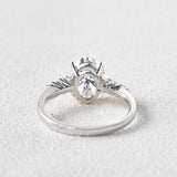 Oval Pave Lab Grown Diamond Engagement Ring