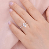 Marquise Pave Lab Grown Diamond Engagement Ring