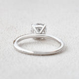 Round Pave Lab Grown Diamond Engagement Ring