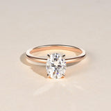 Oval Solitaire Lab Grown Diamond Engagement Ring