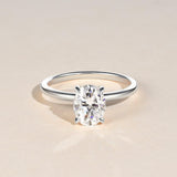 Oval Solitaire Lab Grown Diamond Engagement Ring