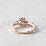 Round Cluster Lab Grown Diamond Engagement Ring