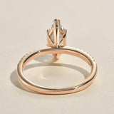 Marquise Pave Lab Grown Diamond Engagement Ring