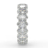 Full Eternity Wedding Band Featuring 4.60 TCW Oval Moissanite 3