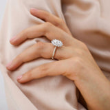 Oval Halo Lab Grown Diamond Engagement Ring