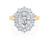 Oval Halo Lab Grown Diamond Engagement Ring