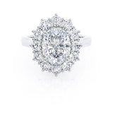 Oval Halo Lab Grown Diamond Engagement Ring