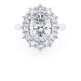 Oval Halo Lab Grown Diamond Engagement Ring
