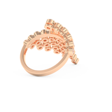Half Eternity Wedding Band with 0.34 CT Round Cut Moissanite – Yellow, White, or Rose Gold