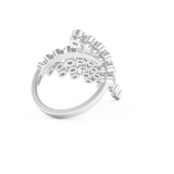 Half Eternity Wedding Band with 0.34 CT Round Cut Moissanite – Yellow, White, or Rose Gold