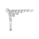 Half Eternity Wedding Band with 0.34 CT Round Cut Moissanite – Yellow, White, or Rose Gold