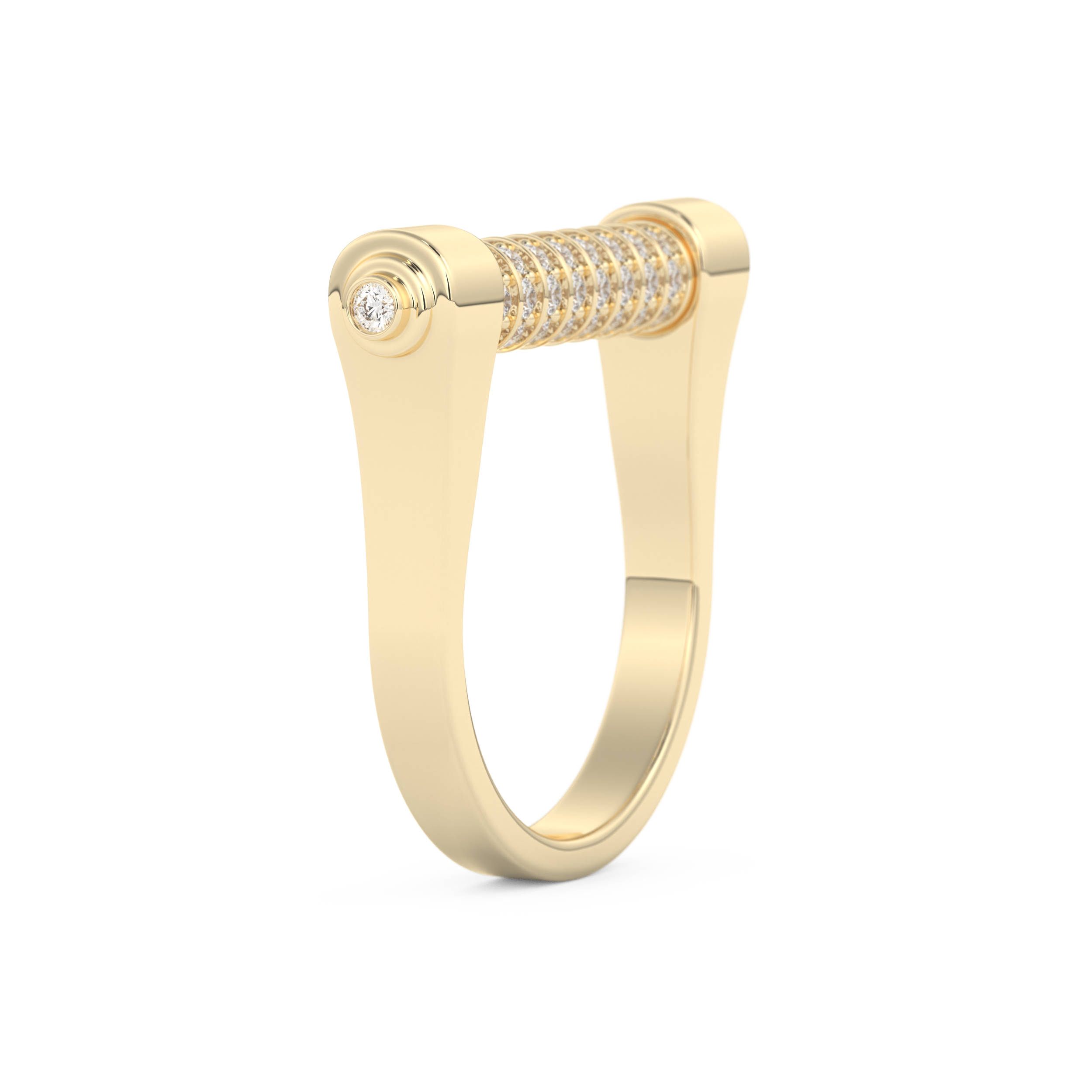 Wedding Band with 0.61 CT Round Cut Moissanite – Yellow, White, or Rose Gold