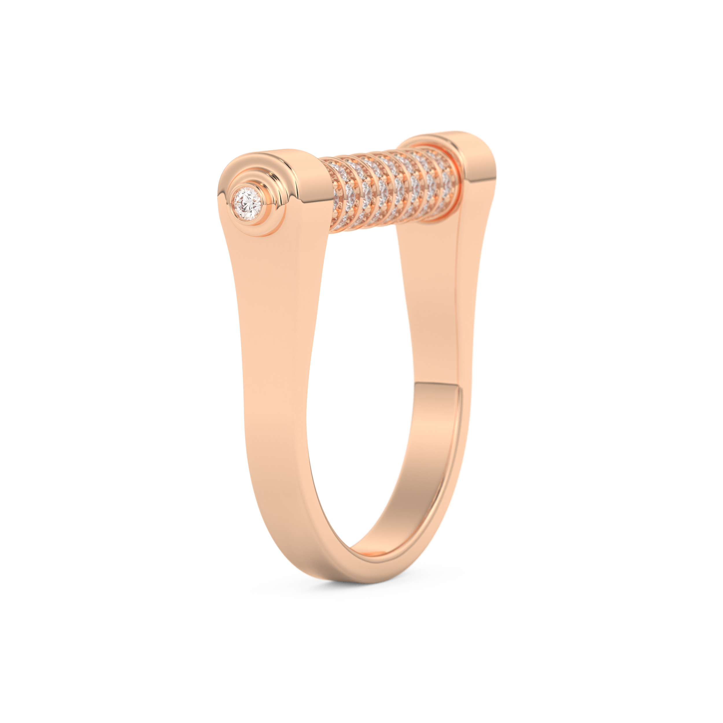 Wedding Band with 0.61 CT Round Cut Moissanite – Yellow, White, or Rose Gold