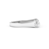 Wedding Band with 0.61 CT Round Cut Moissanite – Yellow, White, or Rose Gold