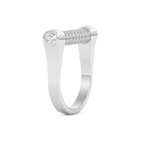 Wedding Band with 0.61 CT Round Cut Moissanite – Yellow, White, or Rose Gold