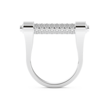 Wedding Band with 0.61 CT Round Cut Moissanite – Yellow, White, or Rose Gold