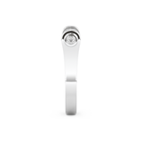Wedding Band with 0.61 CT Round Cut Moissanite – Yellow, White, or Rose Gold