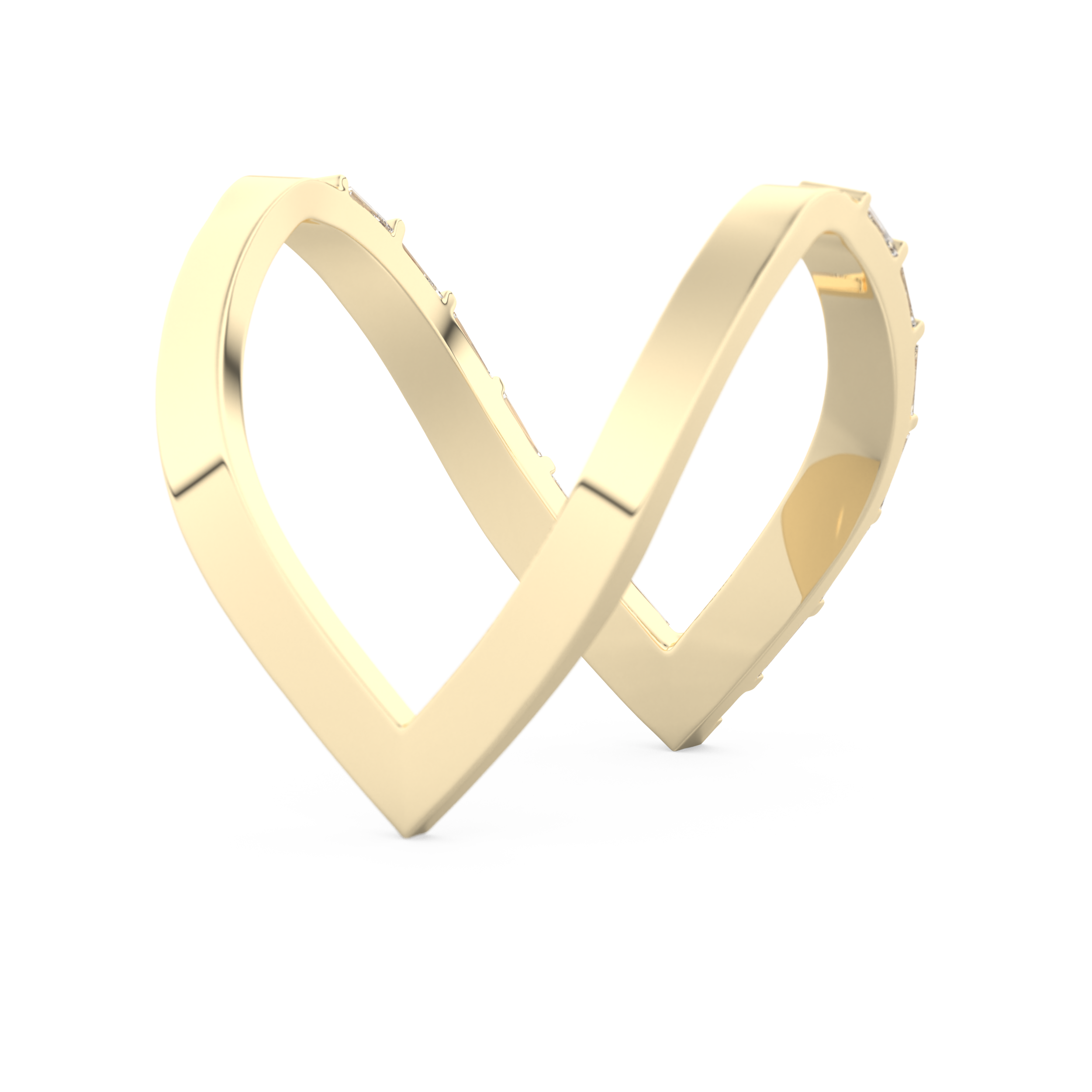 Half Eternity Wedding Band with 1.39 CT Baguette Cut Moissanite – Yellow, White, or Rose Gold