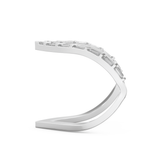 Half Eternity Wedding Band with 1.39 CT Baguette Cut Moissanite – Yellow, White, or Rose Gold