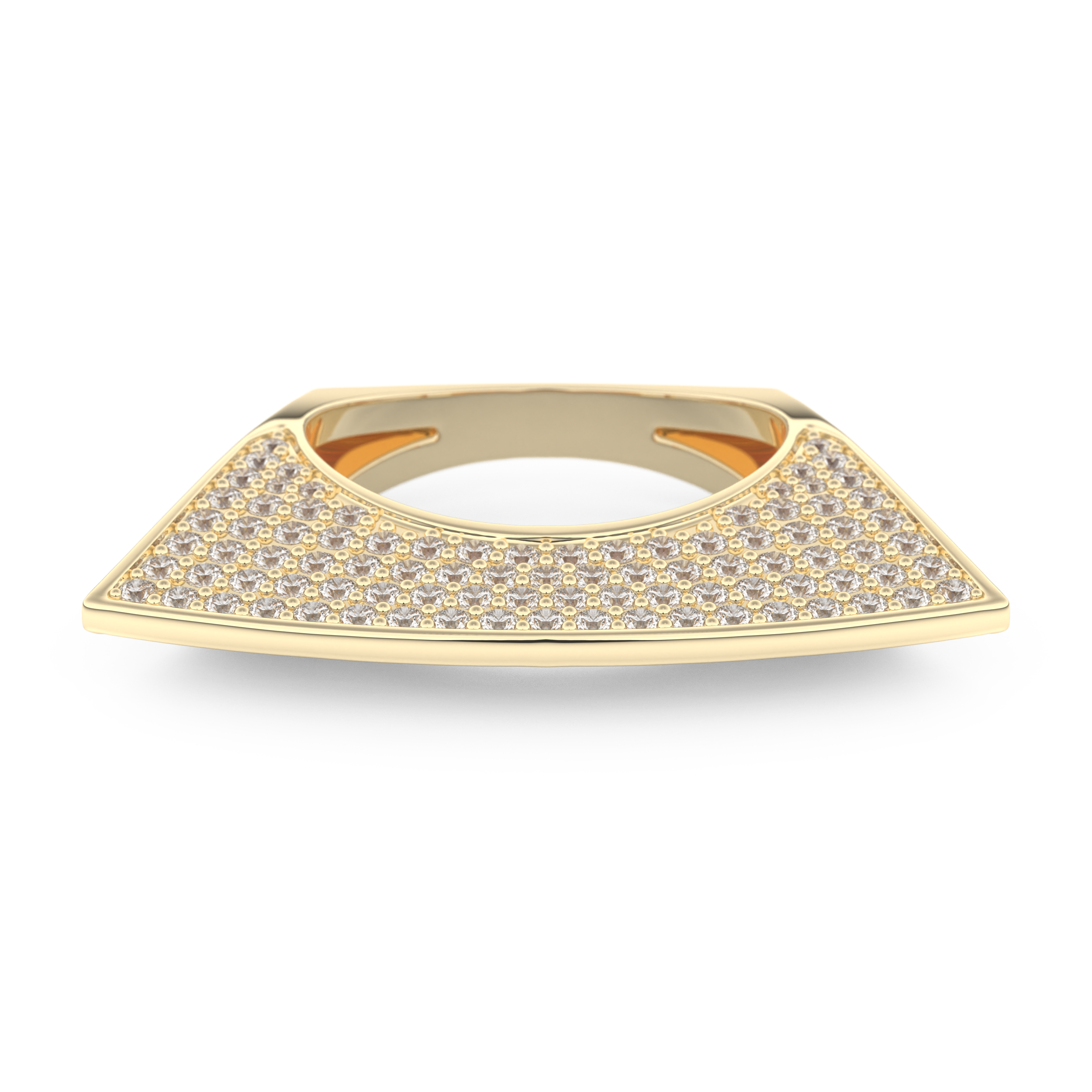 Half Eternity Wedding Band with 1.75 CT Round Cut Moissanite – Yellow, White, or Rose Gold