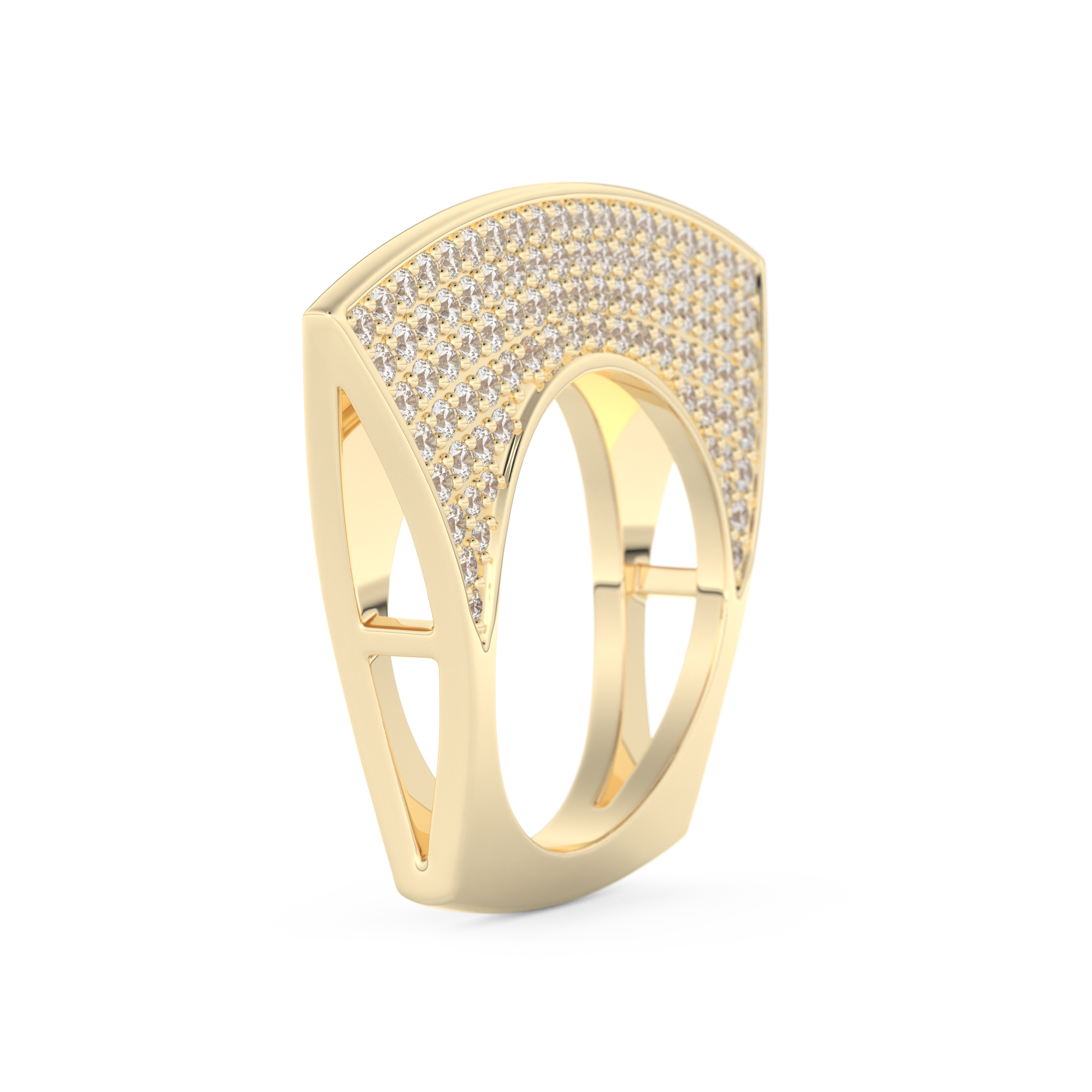 Half Eternity Wedding Band with 1.75 CT Round Cut Moissanite – Yellow, White, or Rose Gold