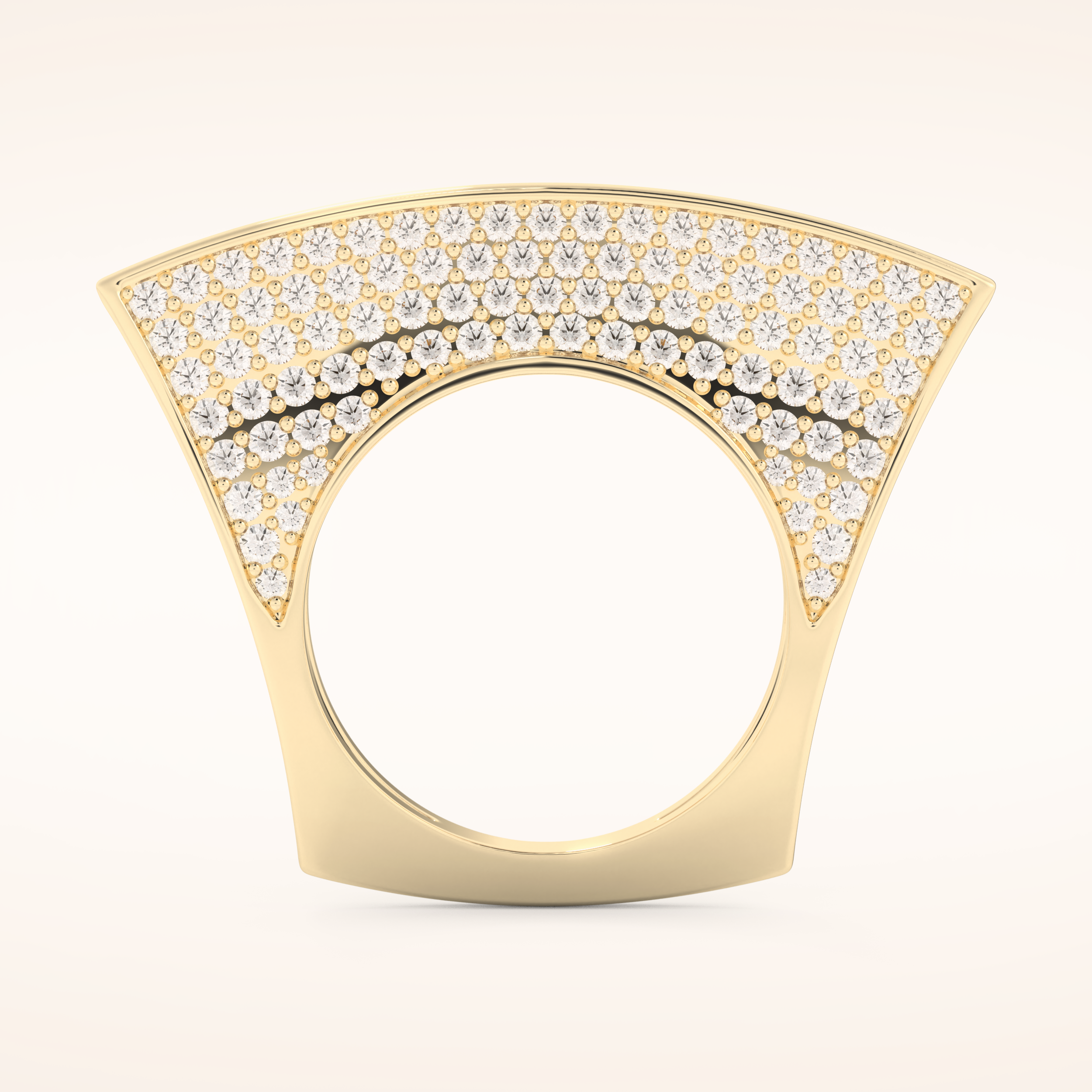 1.75 TCW Round Shaped Moissanite Multi Stone Wedding Band