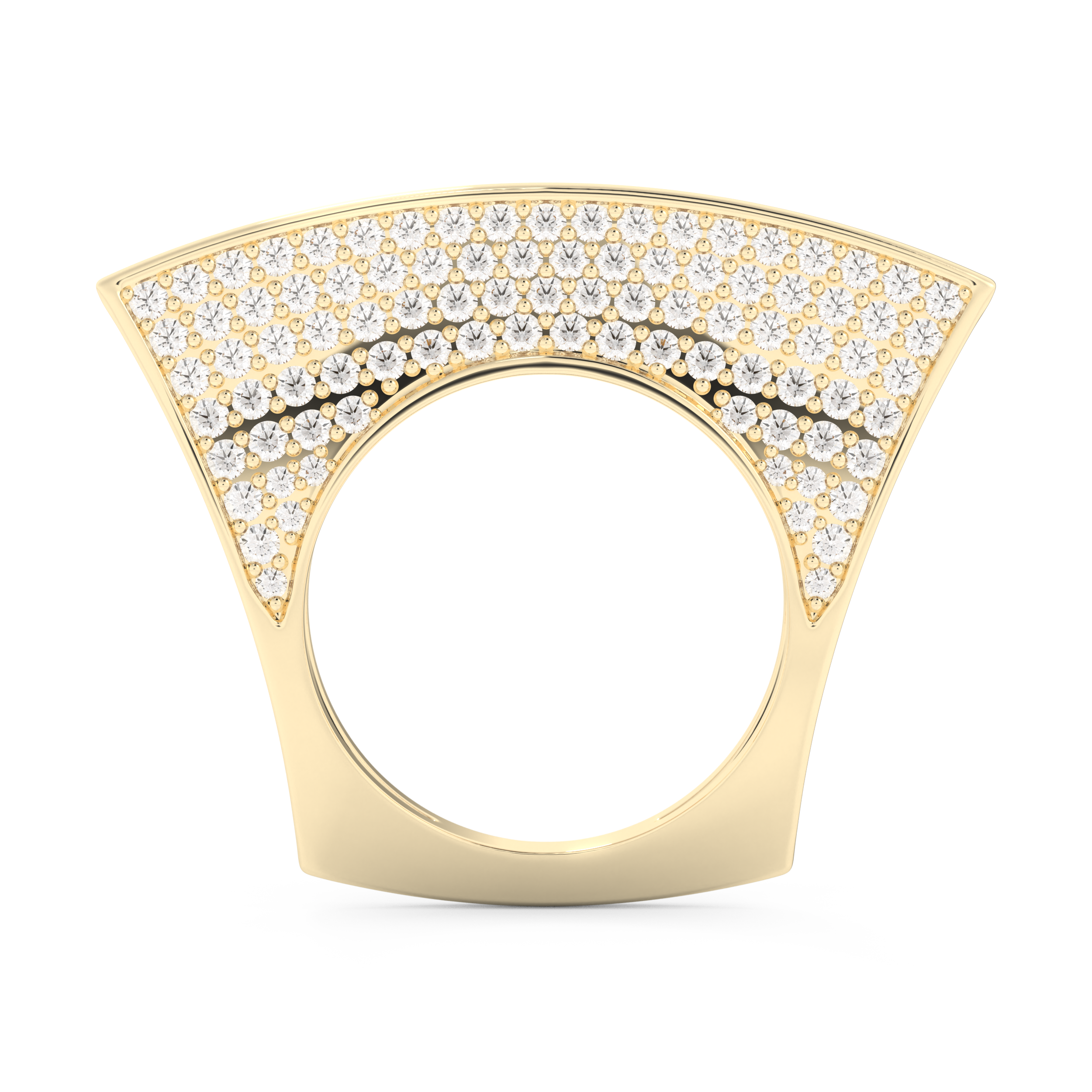 Half Eternity Wedding Band with 1.75 CT Round Cut Moissanite – Yellow, White, or Rose Gold