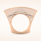 1.75 TCW Round Shaped Moissanite Multi Stone Wedding Band
