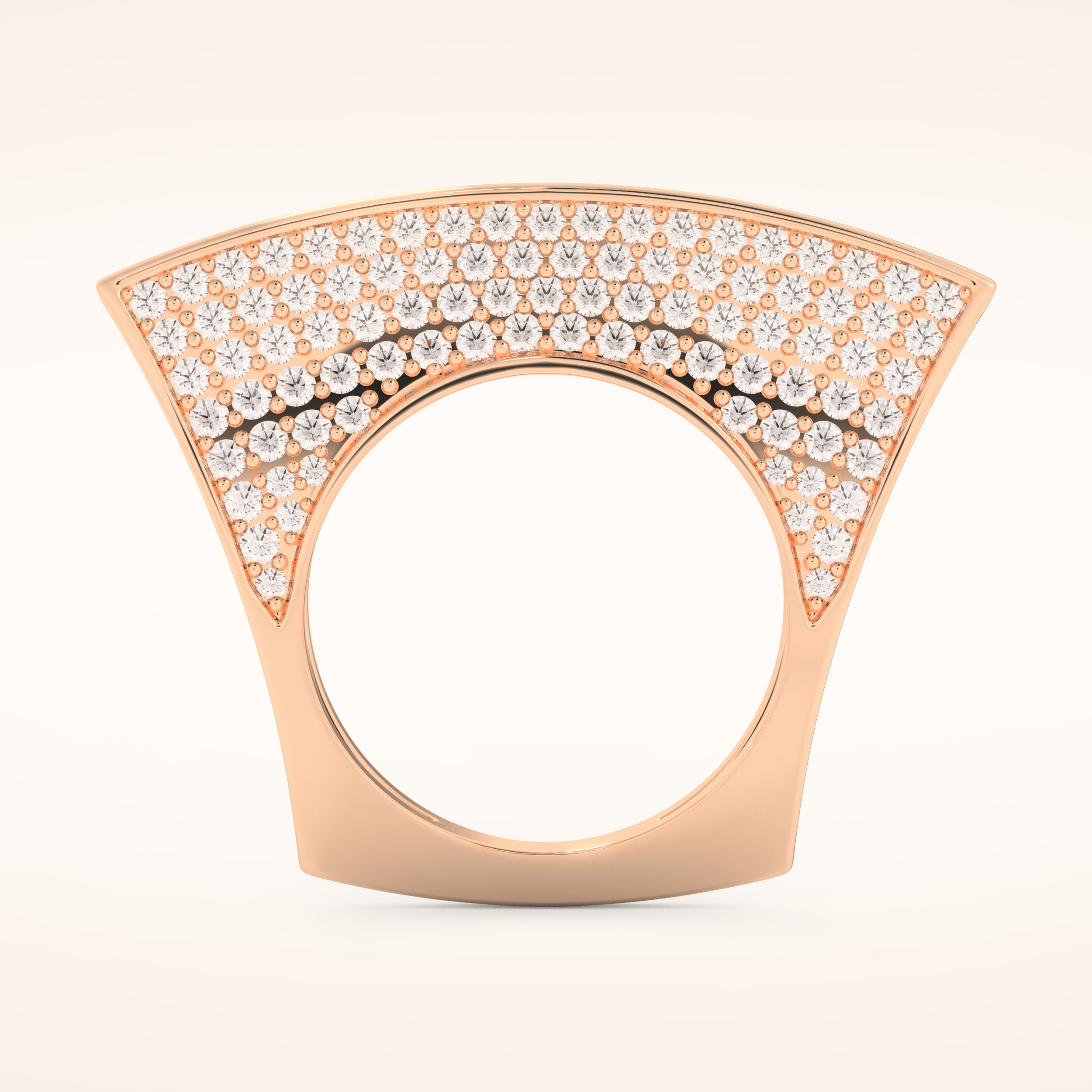 1.75 TCW Round Shaped Moissanite Multi Stone Wedding Band