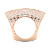 Half Eternity Wedding Band with 1.75 CT Round Cut Moissanite – Yellow, White, or Rose Gold