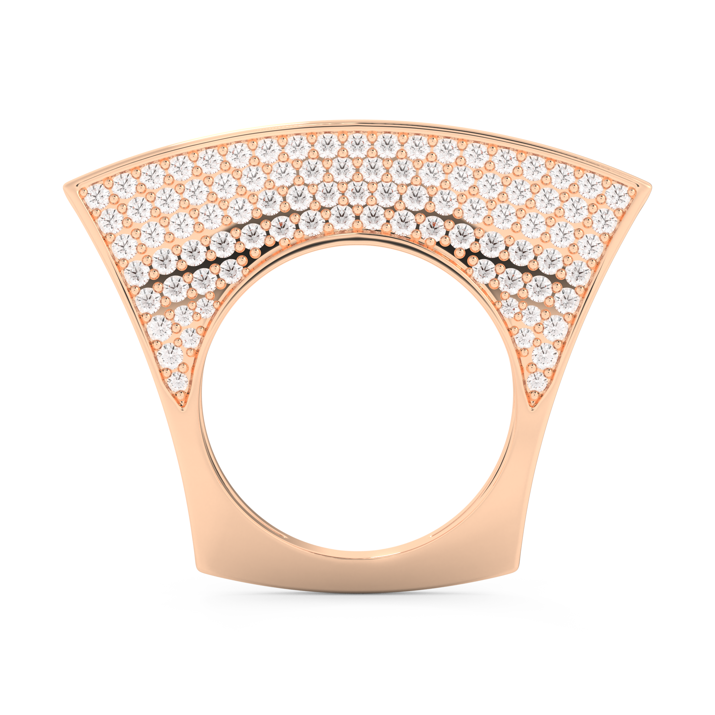 Half Eternity Wedding Band with 1.75 CT Round Cut Moissanite – Yellow, White, or Rose Gold