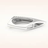 1.75 TCW Round Shaped Moissanite Multi Stone Wedding Band