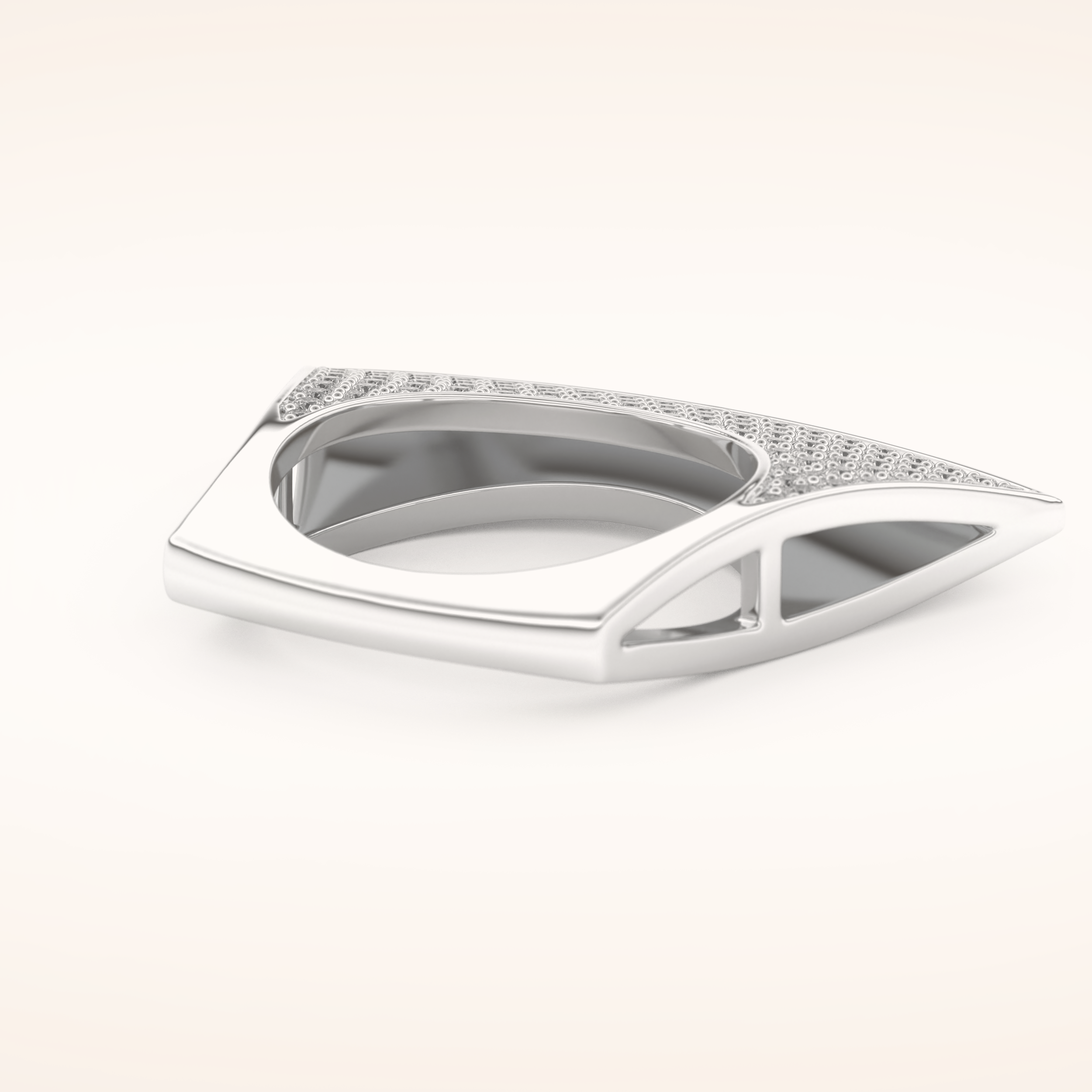 1.75 TCW Round Shaped Moissanite Multi Stone Wedding Band