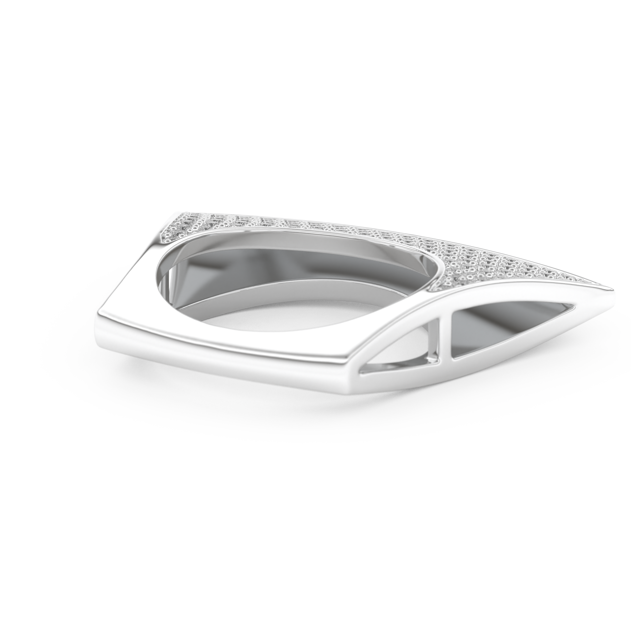 Half Eternity Wedding Band with 1.75 CT Round Cut Moissanite – Yellow, White, or Rose Gold