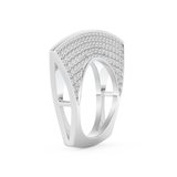Half Eternity Wedding Band with 1.75 CT Round Cut Moissanite – Yellow, White, or Rose Gold