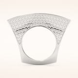 1.75 TCW Round Shaped Moissanite Multi Stone Wedding Band